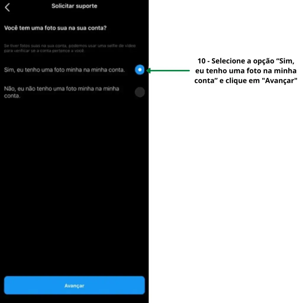 Como recuperar Instagram Hackeado 7 10 selecione