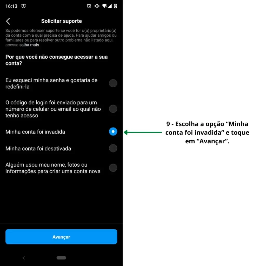 Como recuperar uma conta hackeada no Instagram (guia completo)