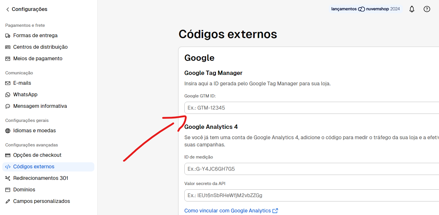 Como Instalar o Google Tag Manager na Nuvemshop Agência Regex