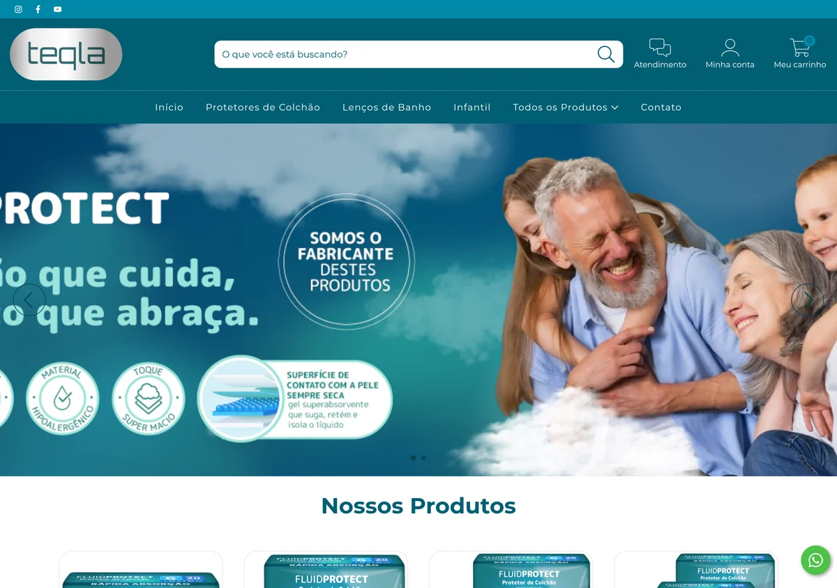 Loja Teqla na Nuvemshop